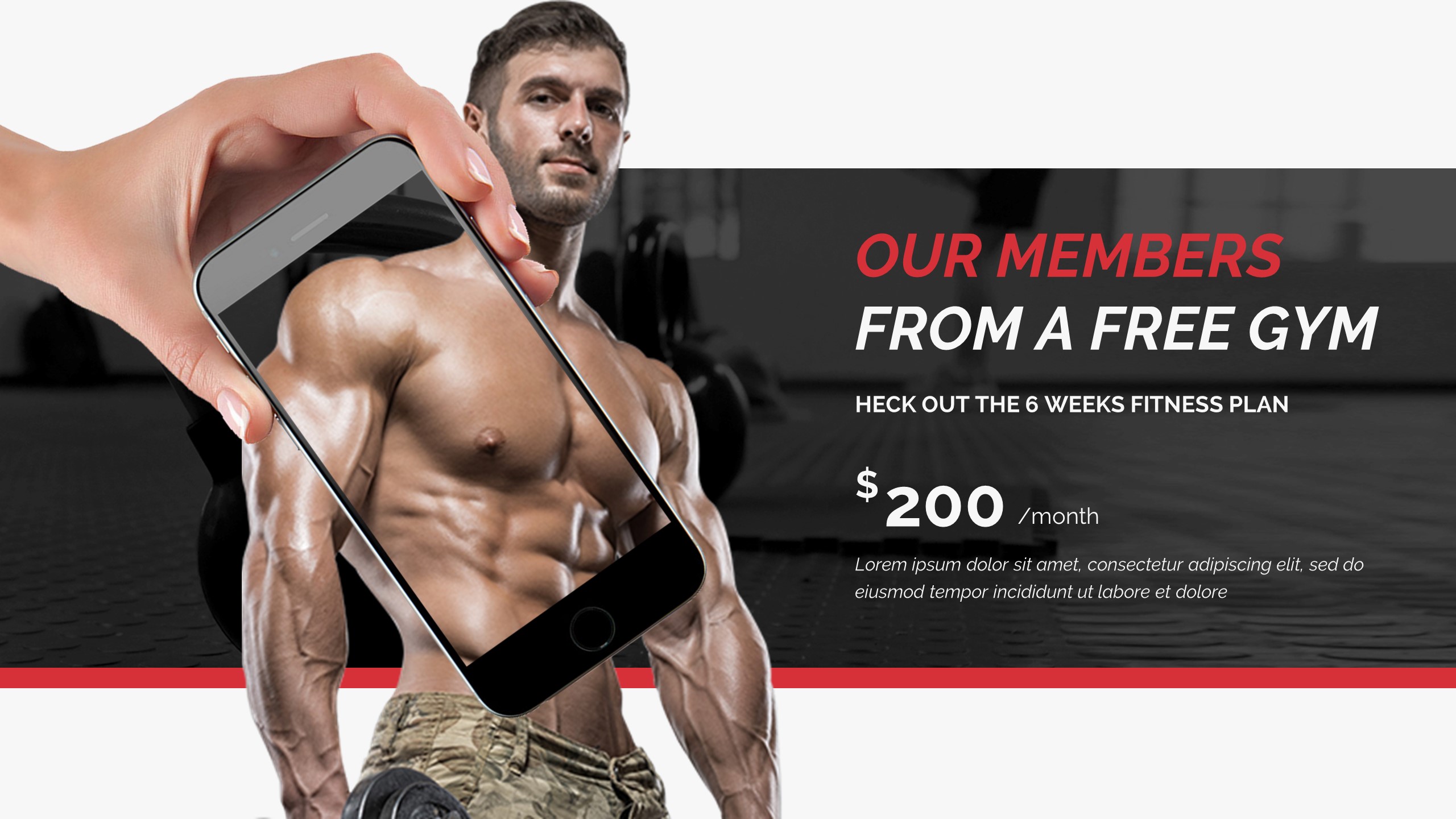X Sport Gym and Fitness Keynote Template, Presentation Templates